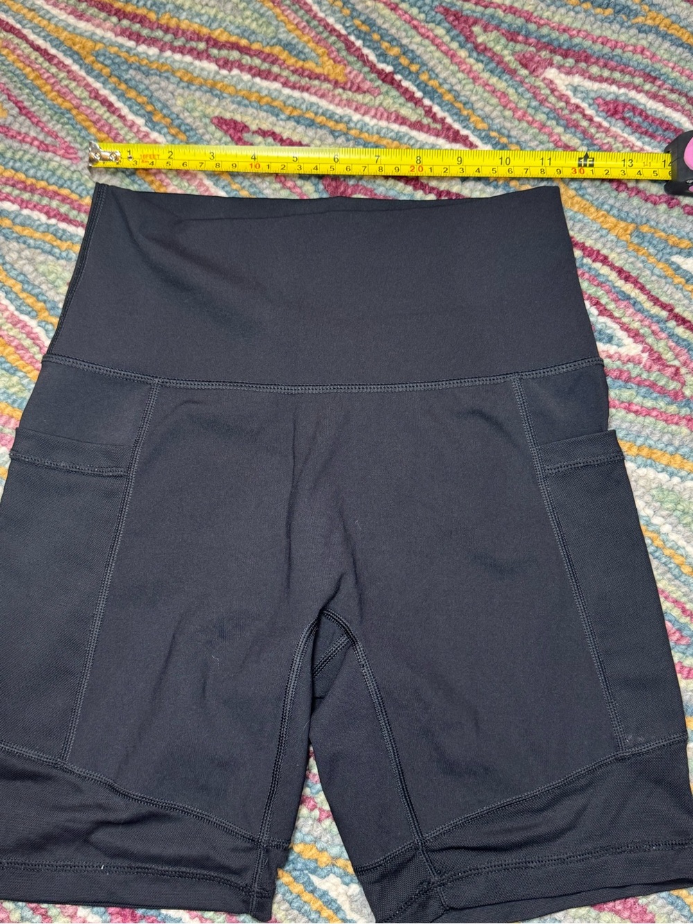 ▪️⚫️ aerie High-Waist Black Bike Shorts with Side Pockets ⚫️▪️ - Picture 8 of 9